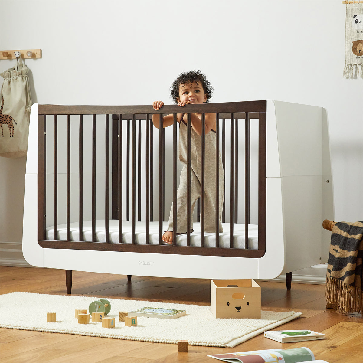 SnuzKot Skandi 2 Piece Nursery Furniture Set, The Natural Edit - Ebony