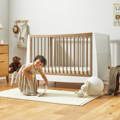 SnuzKot Skandi 2 Piece Nursery Furniture Set, The Natural Edit- Walnut