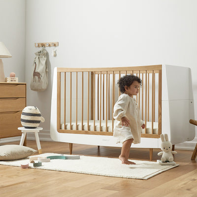 SnuzKot Skandi 3 Piece Nursery Furniture Set, The Natural Edit - Oak