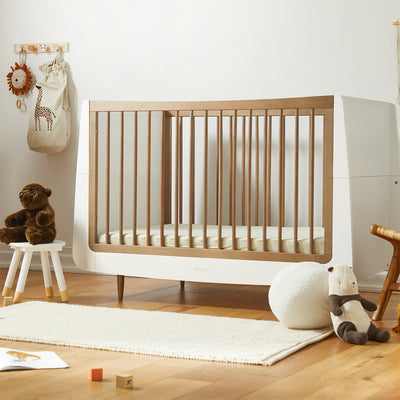 SnuzKot Skandi 3 Piece Nursery Furniture Set, The Natural Edit- Walnut