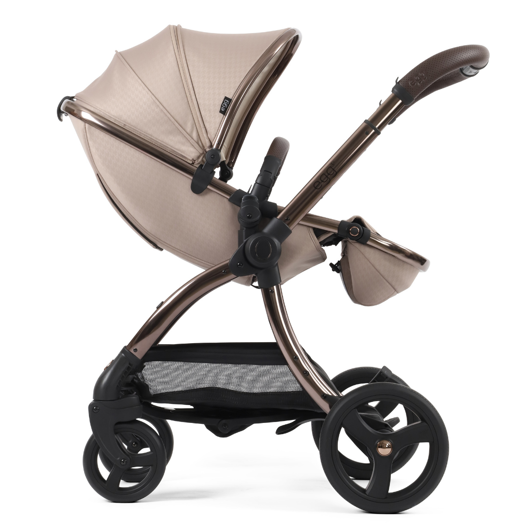 Egg3, Cybex Cloud G + Base G Travel System- Houndstooth Almond