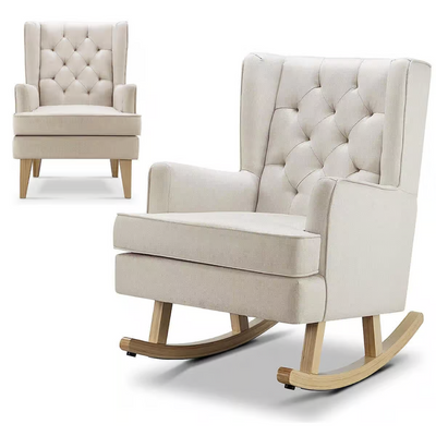 Nested Soothe Easy Chair + Rocker- Natural
