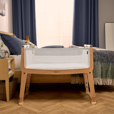 Snuz SnuzPod Studio Bedside Crib Starter Bundle Stockholm- Natural
