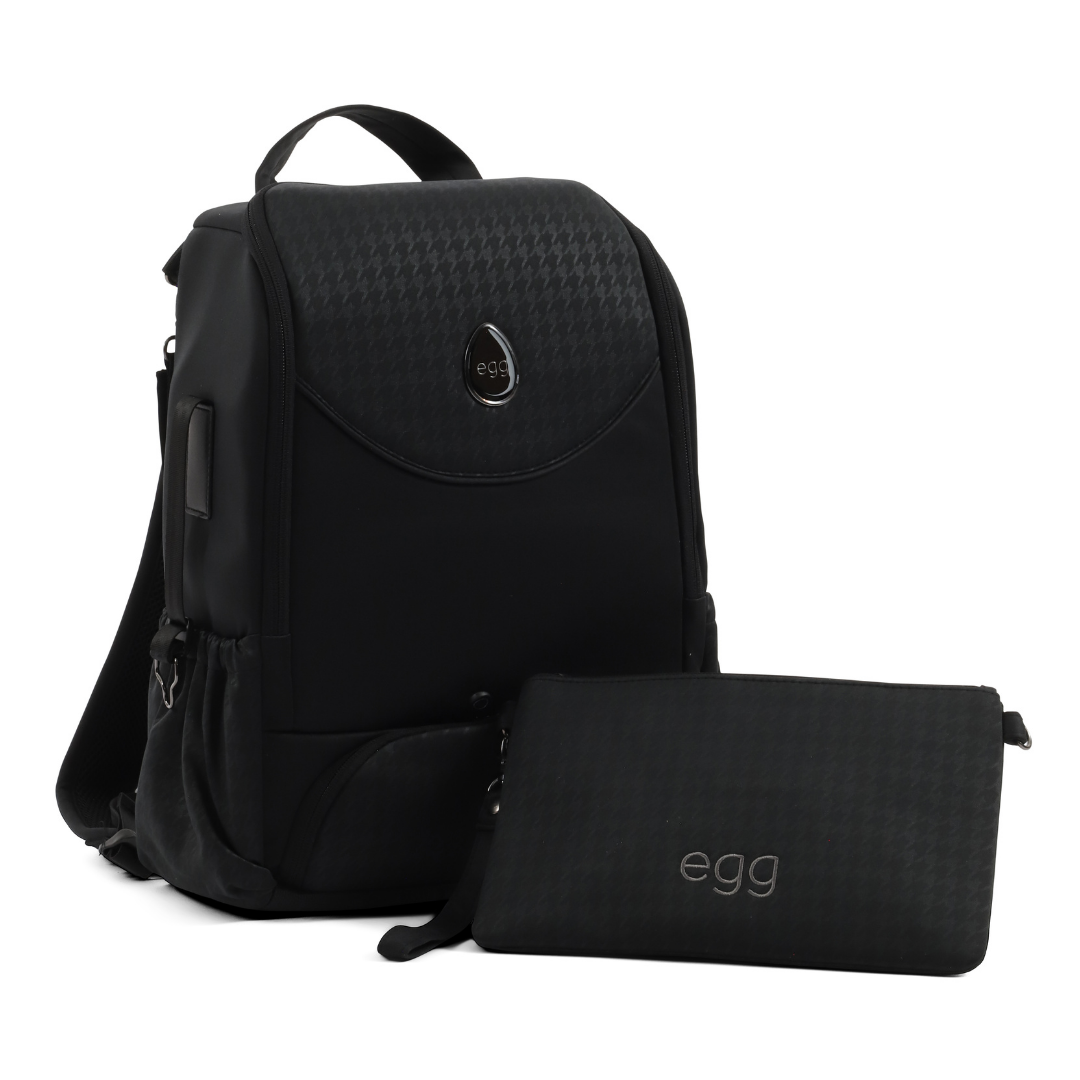 Egg3, Maxi Cosi Pebble 360 Pro + Base Travel System- Houndstooth Black
