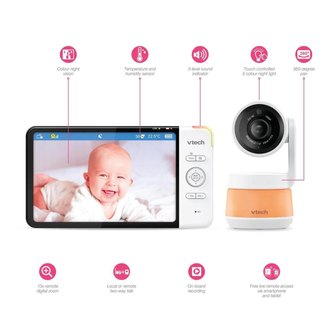 VTech RM7767HD Smart 7-inch Video Baby Monitor