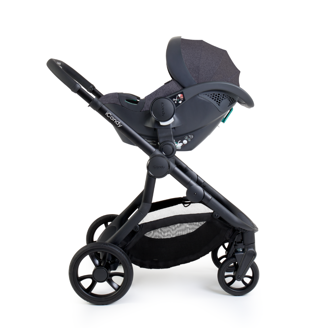 iCandy Orange 4 Cybex Cloud T + Base T Travel System- Jet + Fossil