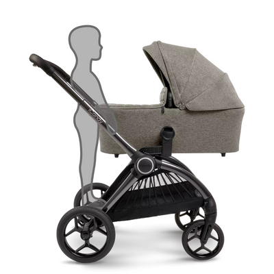 iCandy Core Pushchair, Carrycot + Accessory Bundle- Light Moss