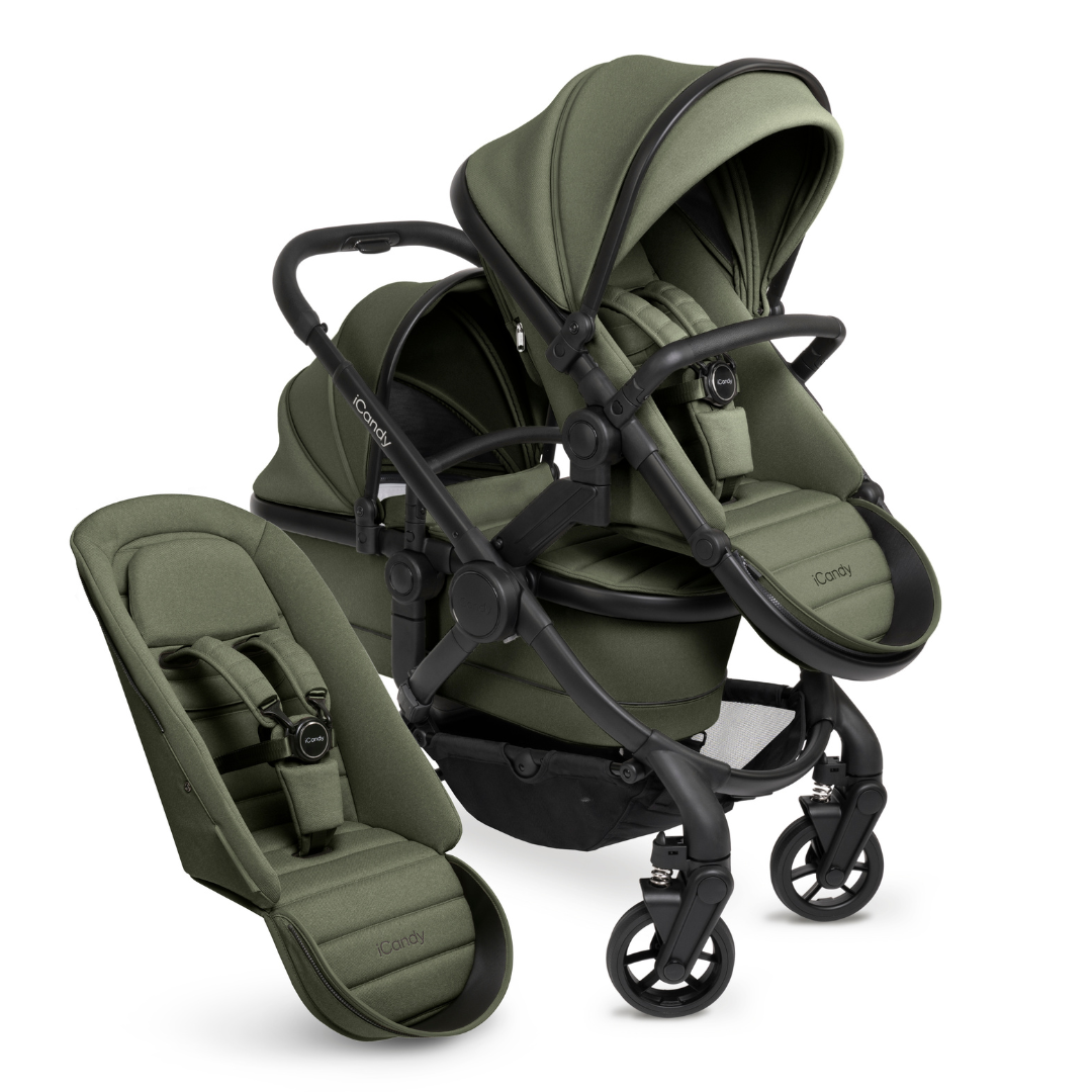 iCandy Peach 7 Double + Cocoon Travel System- Ivy