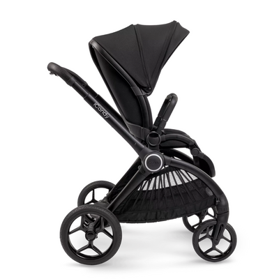 iCandy Core Pushchair, Carrycot + Accessory Bundle- Black Edition
