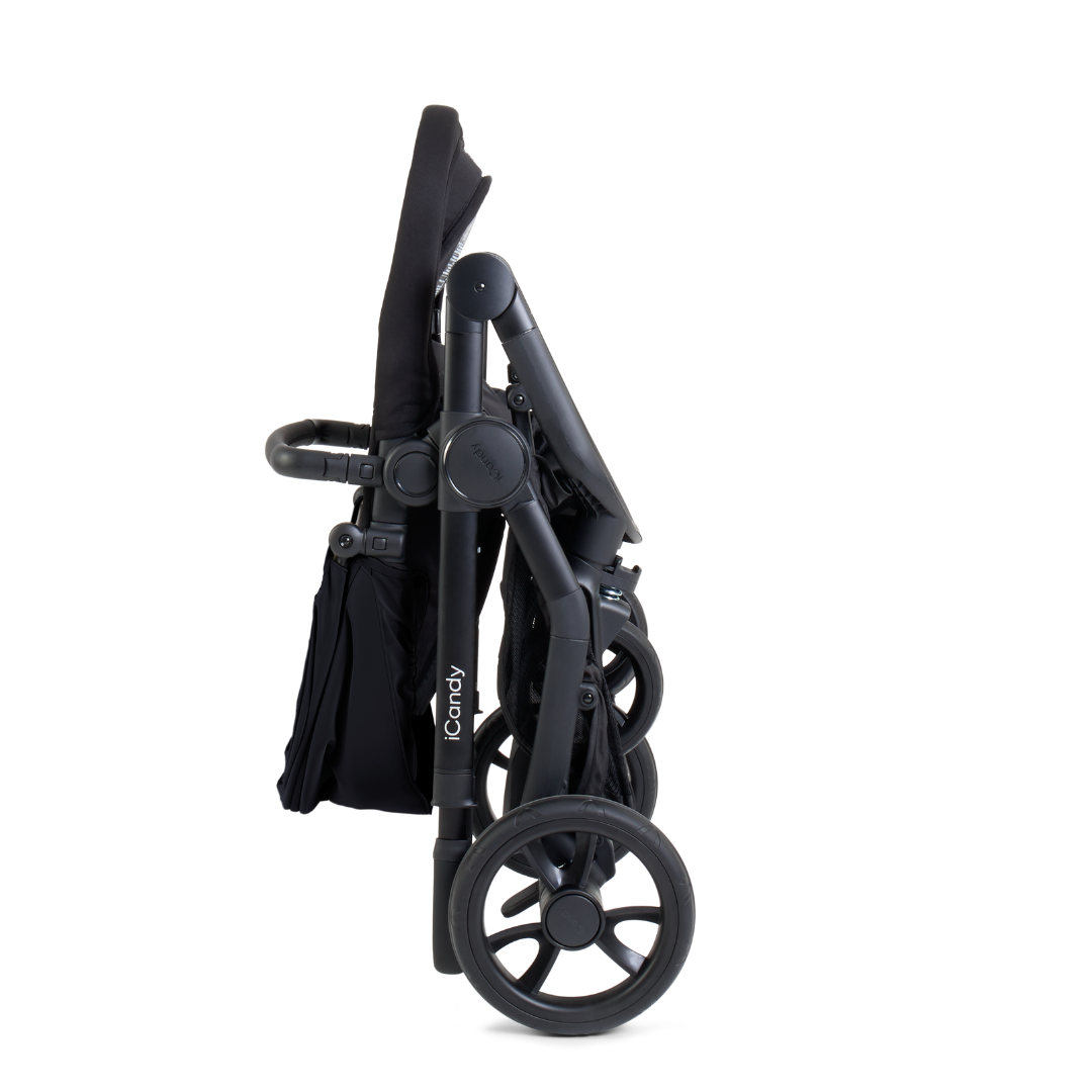 iCandy Orange 4 Pushchair, Carrycot + Accessories- Black Edition