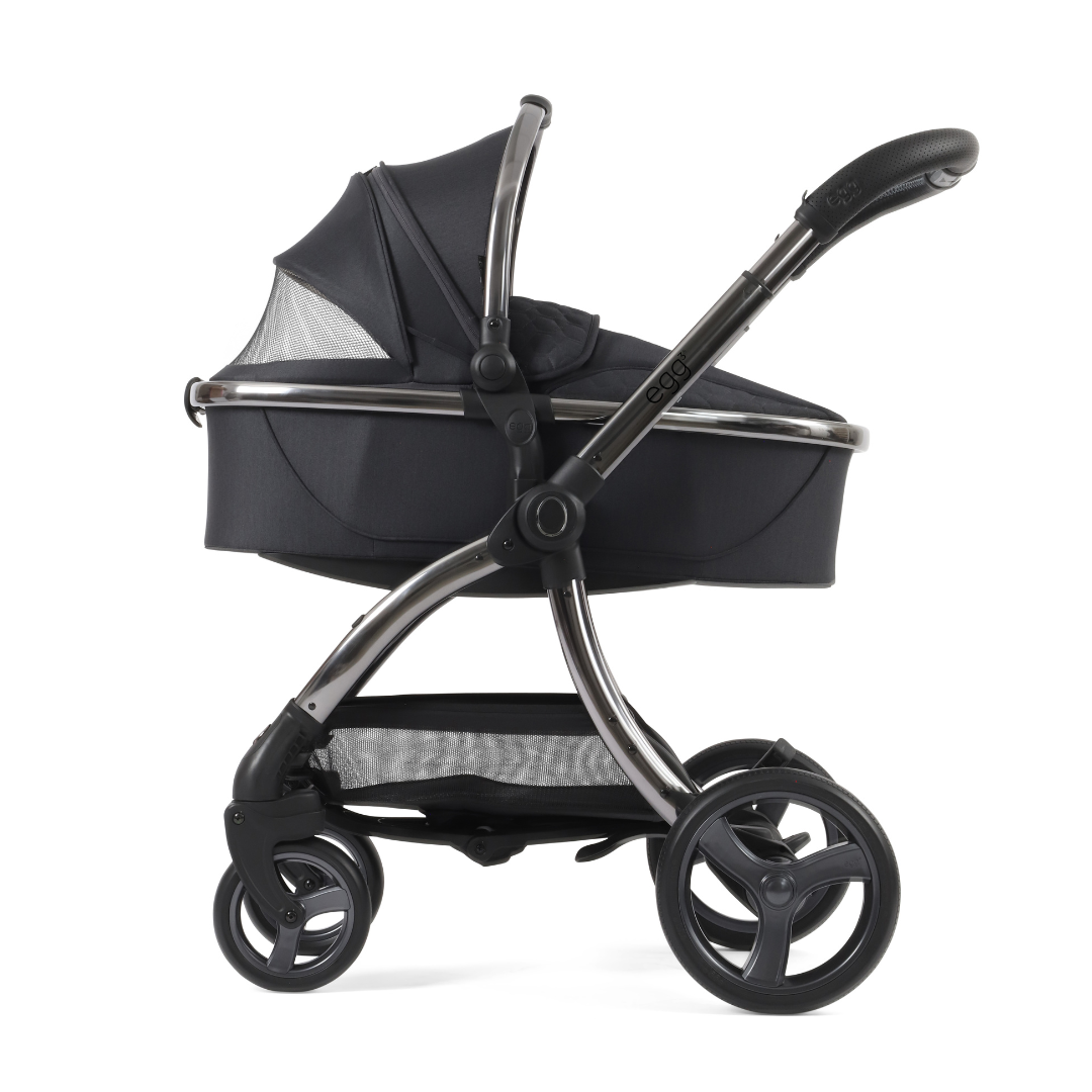 Egg3, Stroller, Carrycot + Accessories- Carbonite