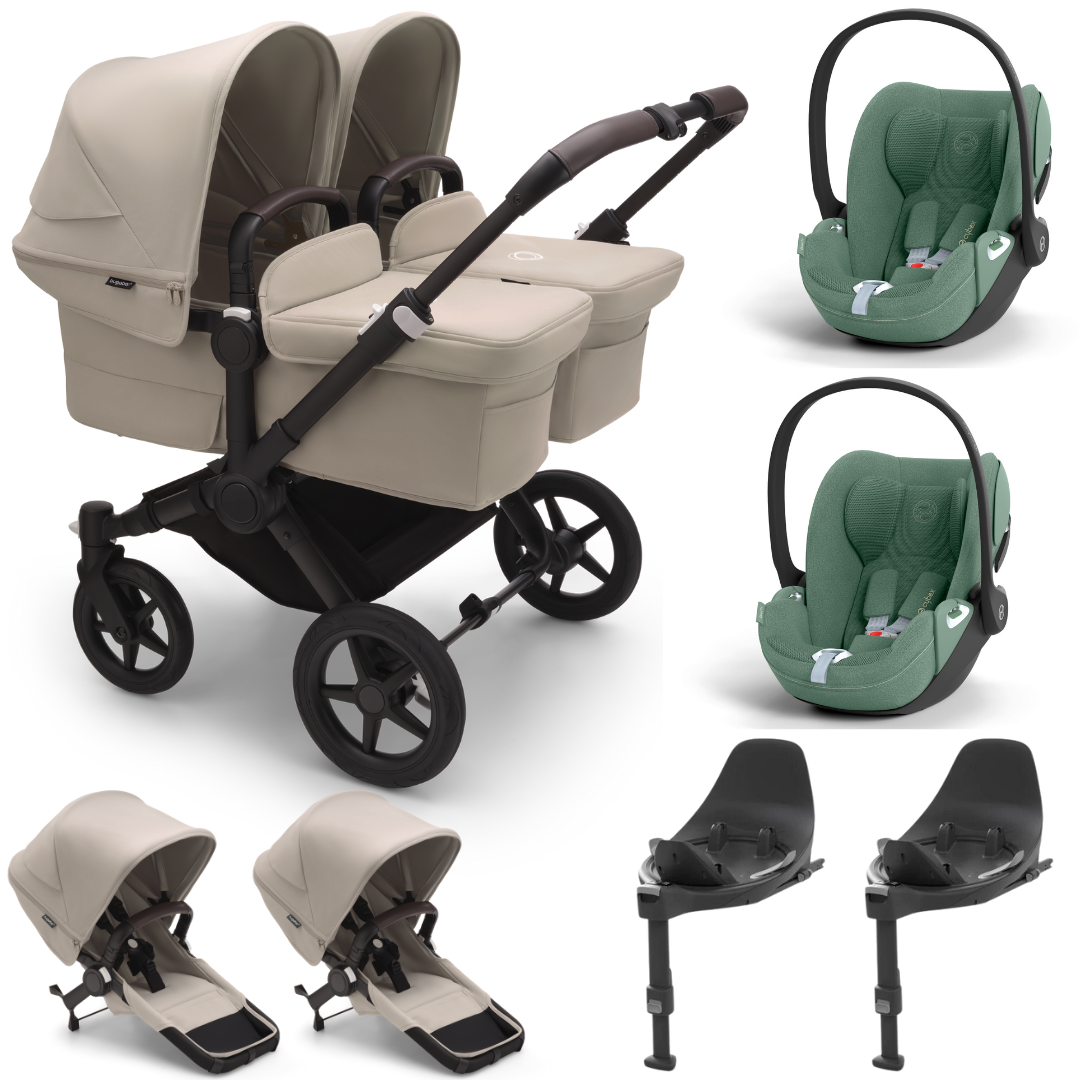 Bugaboo Donkey 5 Twin + Cloud T Travel System- Desert Taupe