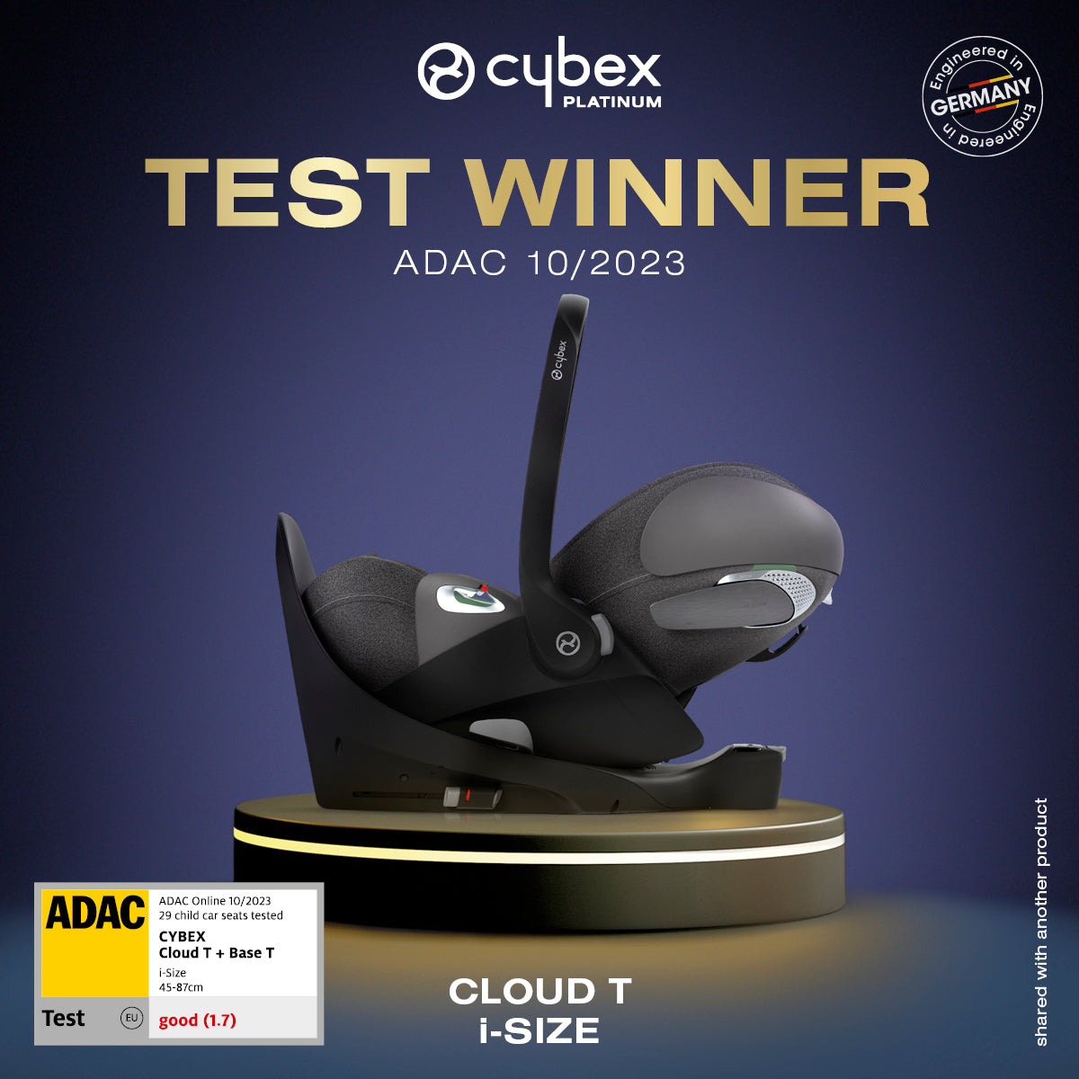 Cybex Cloud T i-Size Car Seat + Base T- Sepia Black
