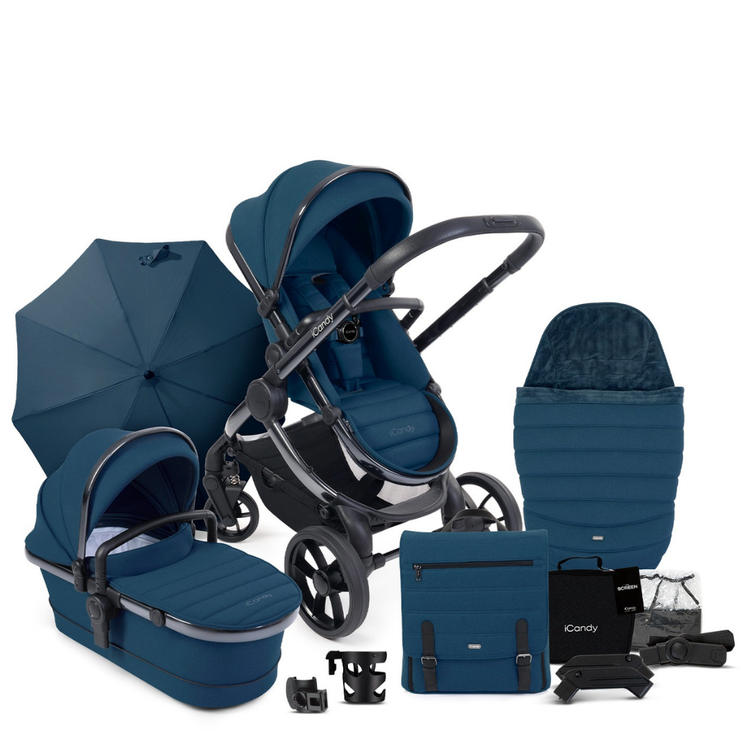 iCandy Peach 7, Accessory, Cybex Cloud T + Base T Travel System- Cobalt