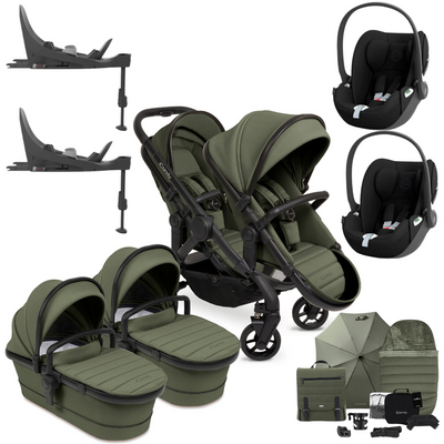 iCandy Peach 7 Twin + Cybex Cloud T Travel System- Ivy