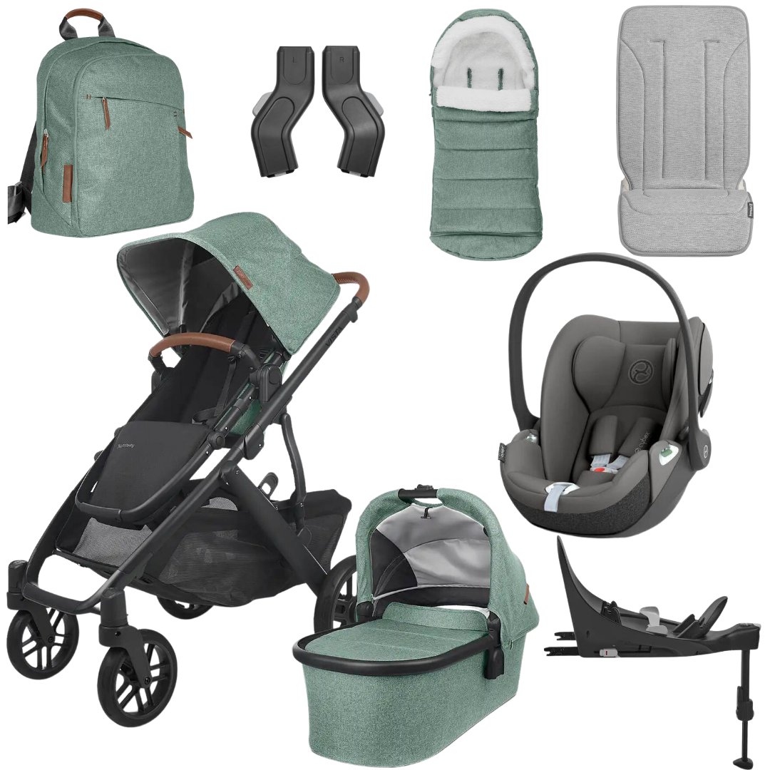 UPPAbaby Vista V2 Gwen + Cybex Cloud T Complete Travel System
