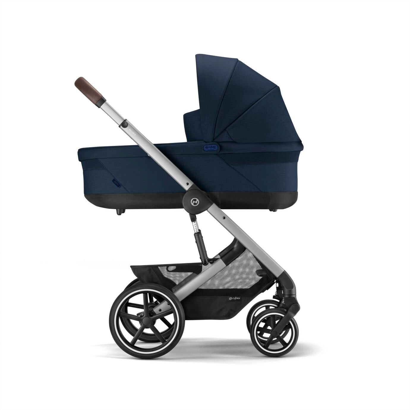 Cybex Balios S Lux Comfort Travel System- Ocean Blue + Silver - Bundle Baby