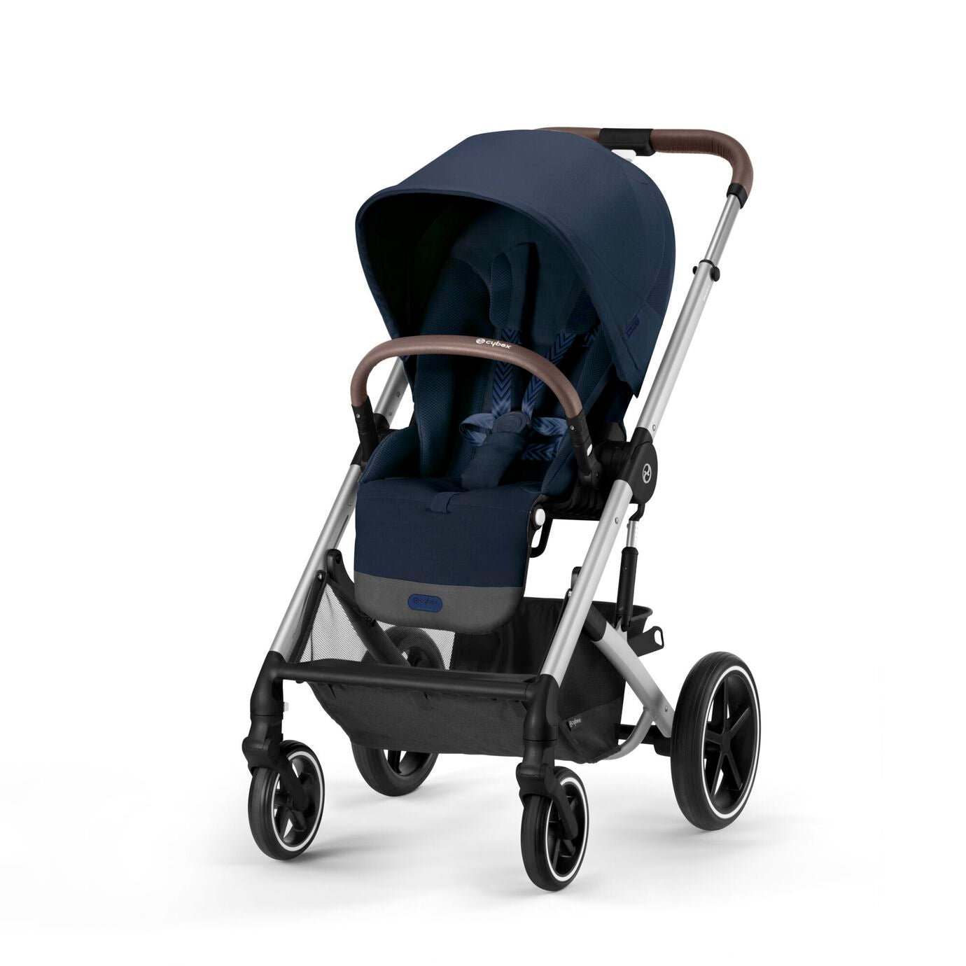 Cybex Balios S Lux Stroller- Ocean Blue + Silver - Bundle Baby