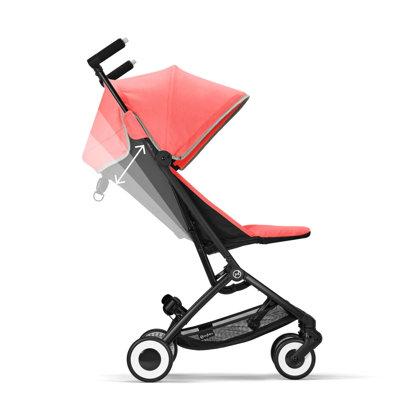 Cybex Libelle Compact Travel Stroller- Hibiscus Red - Bundle Baby