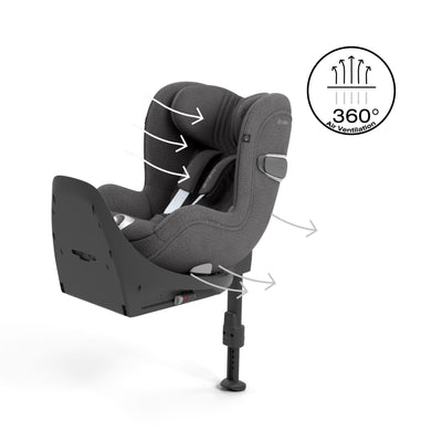 Cybex Sirona T i-Size Car Seat- Mirage Grey Plus - Bundle Baby