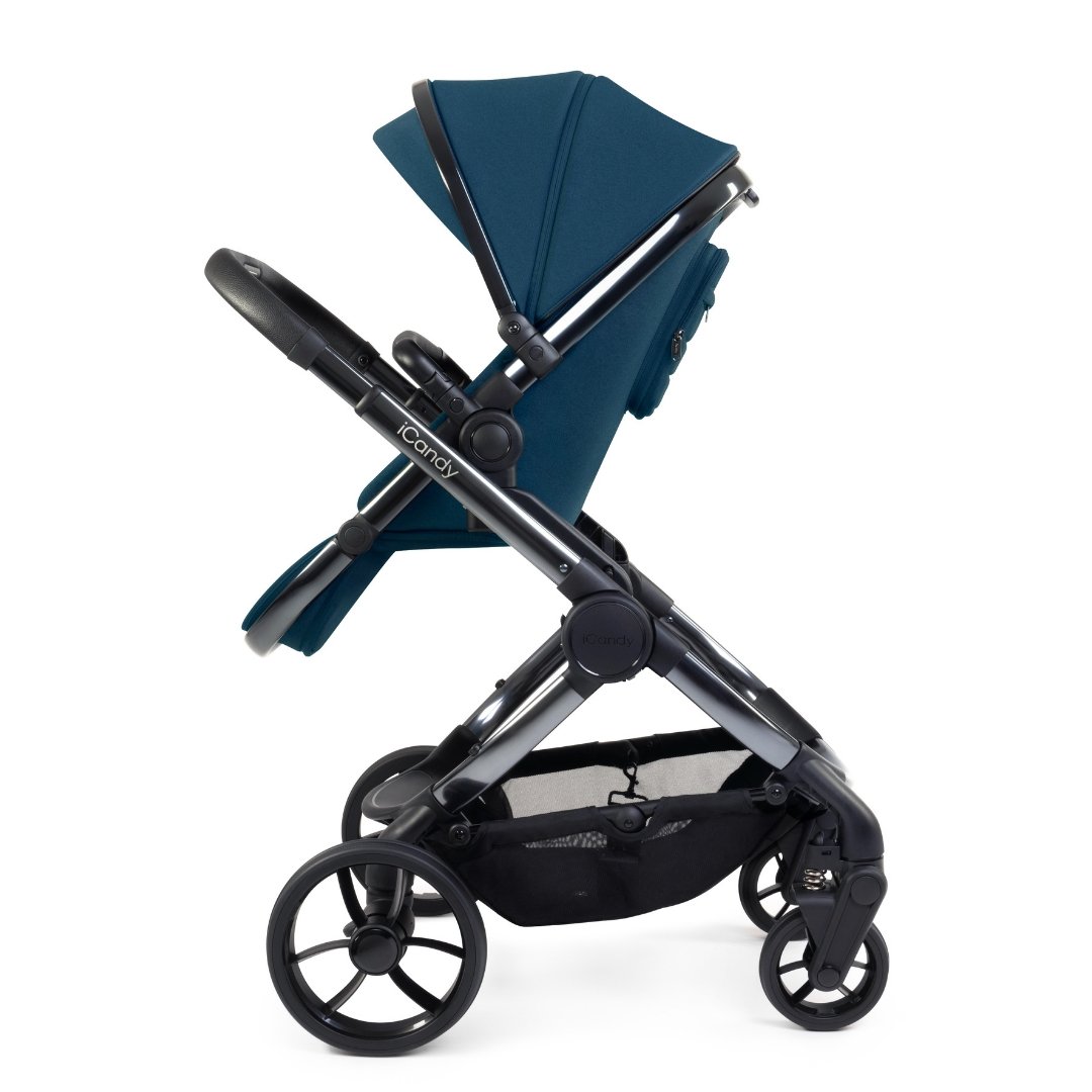 iCandy Peach 7 Pushchair, Carrycot + Accessories- Cobalt - Bundle Baby