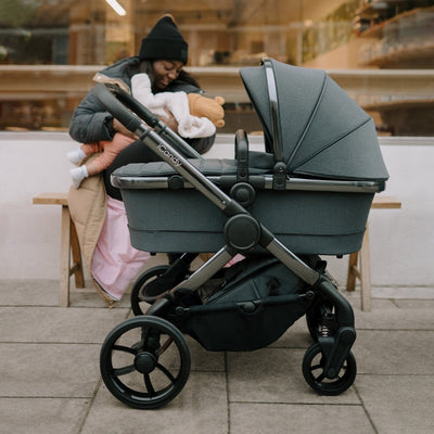 iCandy Peach 7 Pushchair + Carrycot- Dark Grey - Bundle Baby