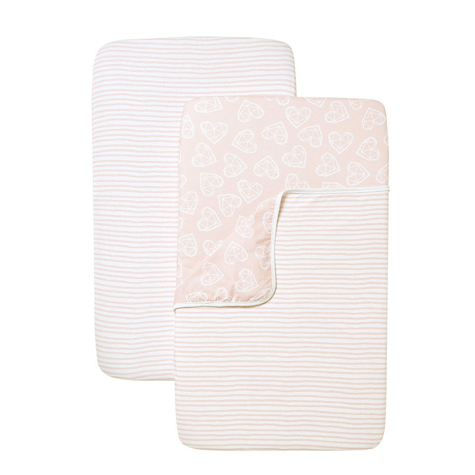 Shnuggle Air Crib Fitted Sheet + Blanket Bedding Set- Pink - Bundle Baby