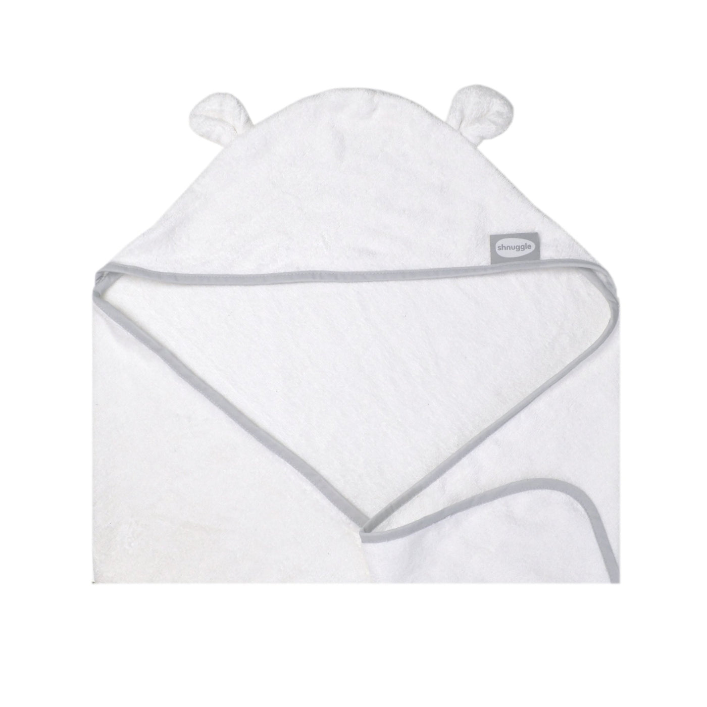 Shnuggle Wearable Hooded Towel -White - Bundle Baby