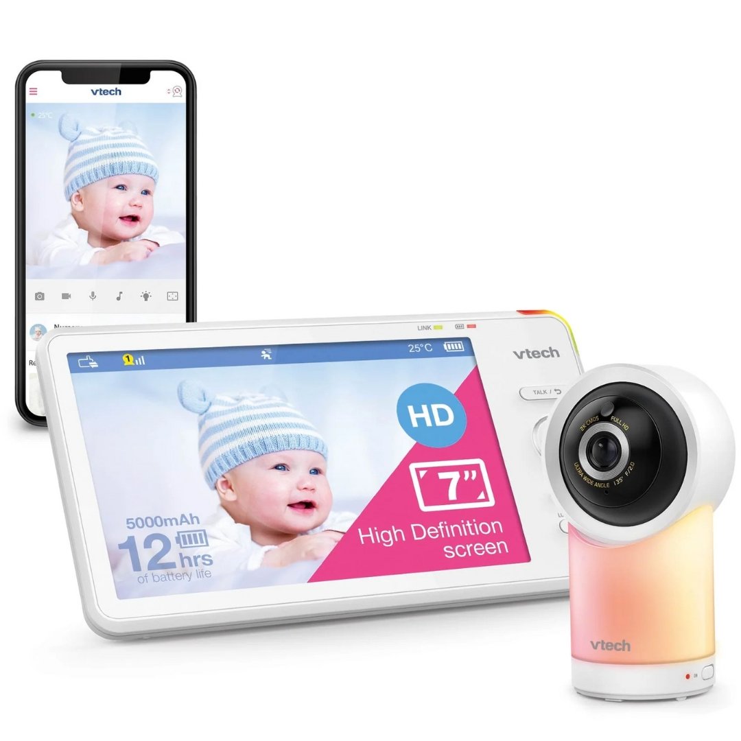 VTech 7" Smart Wi-Fi 1080p Pan & Tilt Monitor RM7766HD - Bundle Baby